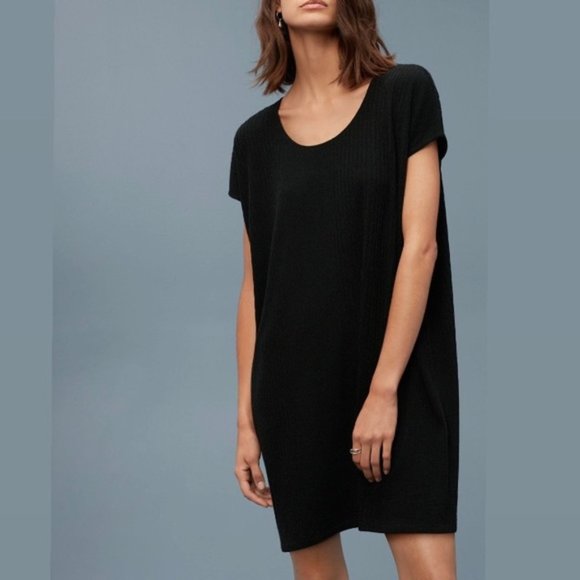 Wilfred (Aritzia) Silk & Velvet 'Bouchette' Dress - Picture 2 of 6